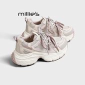 舒适休闲鞋 妙丽2026春季 MILLIE 老爹鞋 时尚 潮流复古厚底运动鞋