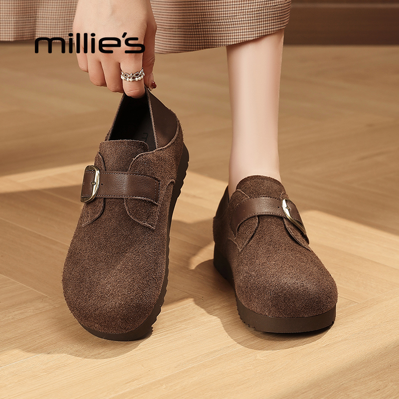 MILLIE'S/妙丽复古勃肯鞋