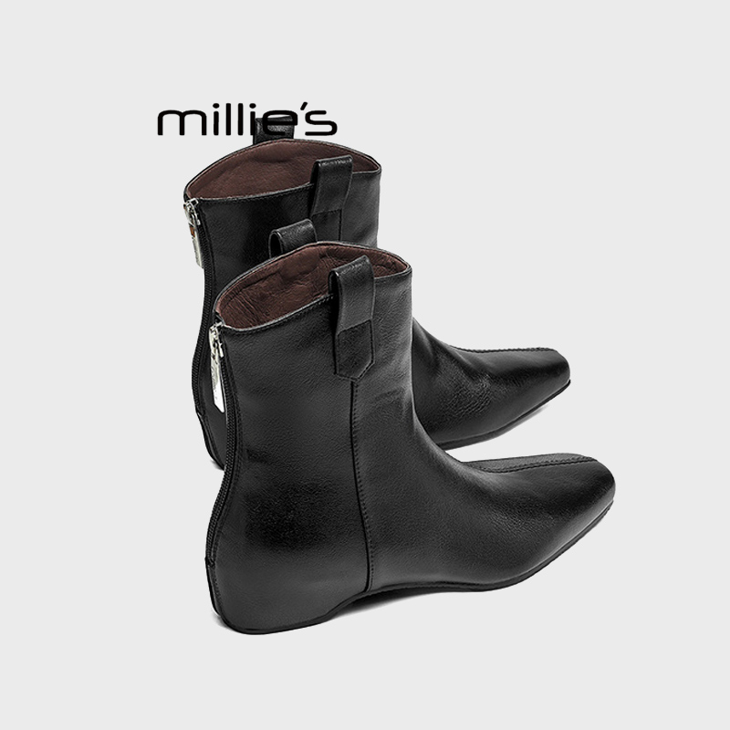 MILLIE'S/妙丽高跟裤管靴