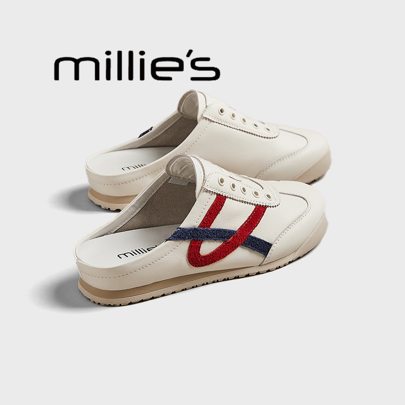 MILLIE'S德训鞋平底小白鞋