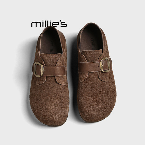 MILLIE'S/妙丽真皮勃肯单鞋