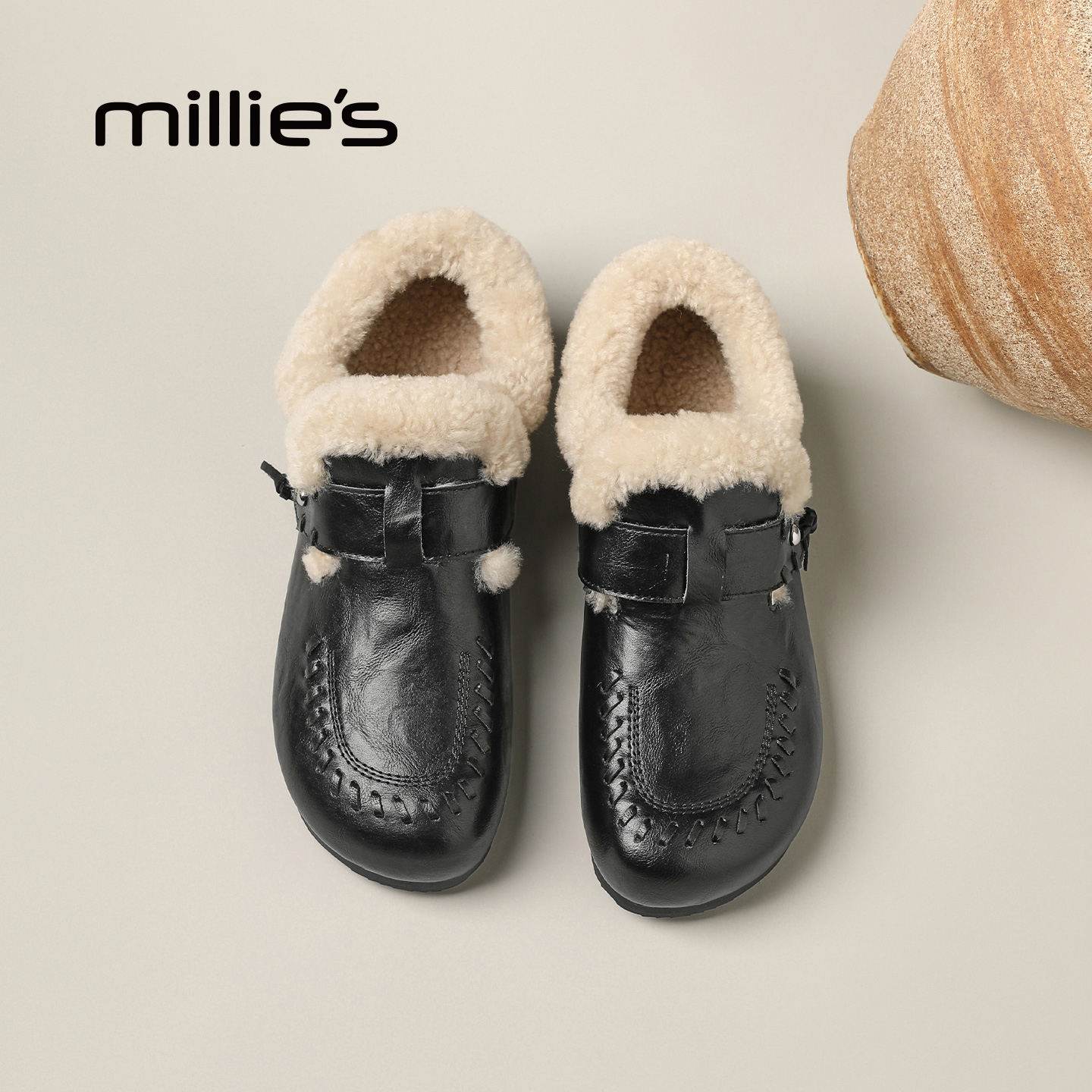 MILLIE'S/妙丽真皮勃肯鞋女