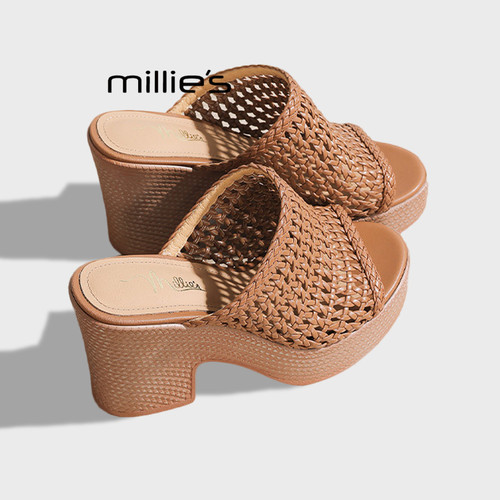 MILLIE'S/妙丽厚底粗跟高跟鞋