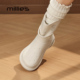 MILLIE 妙丽不过膝套筒防滑雨靴女英伦风厚底圆头百搭切尔西靴