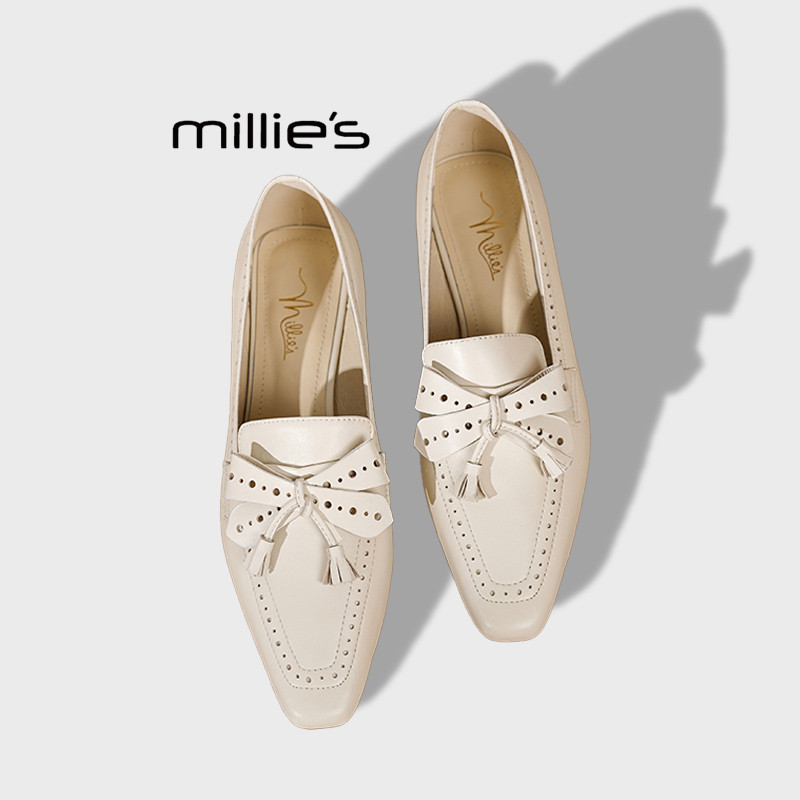 MILLIE'S/妙丽巨好看芭蕾风皮鞋图片
