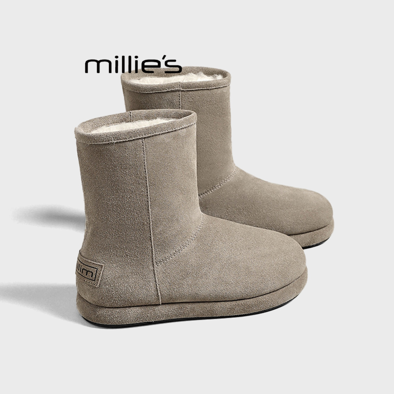 MILLIE'S/妙丽短筒保暖棉鞋短靴