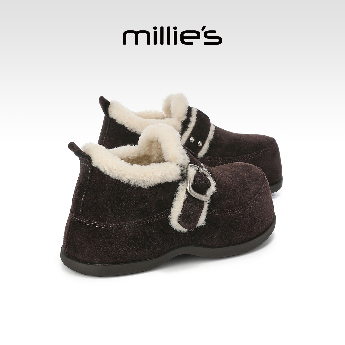 MILLIE'S/妙丽真皮勃肯鞋女