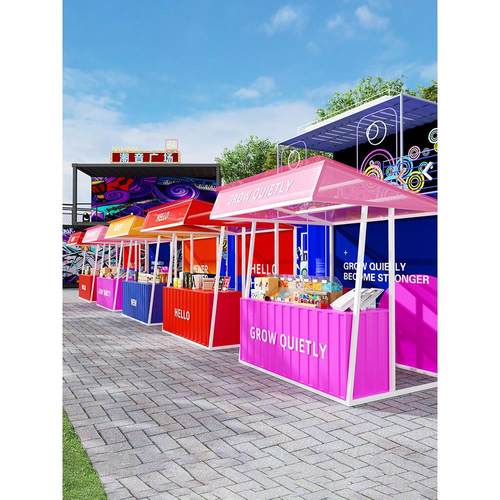 户外商业街广场市集活动摊位架景区夜市文创美食节摆摊棚架展示架