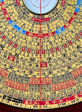 辅星堂正品9寸三元三合九星综合盘电木罗盘高精准专业罗经仪罗庚