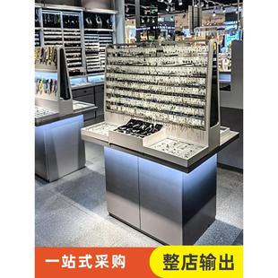 项链耳环展示架店铺架子饰品店货架摆台中岛柜展示柜精品店展示架