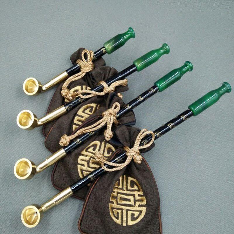 老式焊烟袋锅子纯铜烟杆复古手工烟斗汗焊汉烟斗焊烟袋子随身烟斗