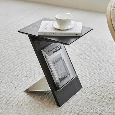 轻奢现代实木小边几设计师款角几极简客厅沙发边桌创意覆古床边桌