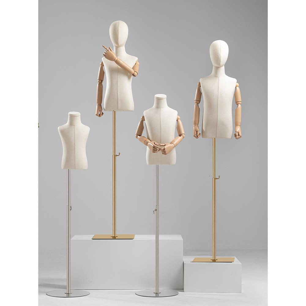 童装店模特展示架道具橱窗半身童模人台全身小孩男女儿童模特架子