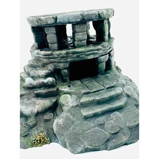 古城石碑遗址昆虫蜘蛛爬行动物宠物饲养箱装饰模型壁虎蜥蜴庇护所