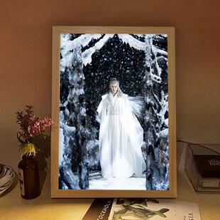 九命相柳灯光画 画长相思海报周边镜子相框挂画 画装饰画 画模型