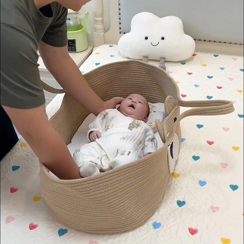 婴儿安全提篮外出可携式宝宝手提篮折叠新生儿睡床睡篮车载可平躺
