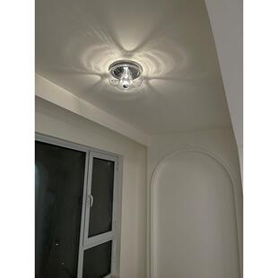 德国设计师中古玻璃壁灯 过道玄关灯1970包豪斯波浪纹卧室吸顶灯