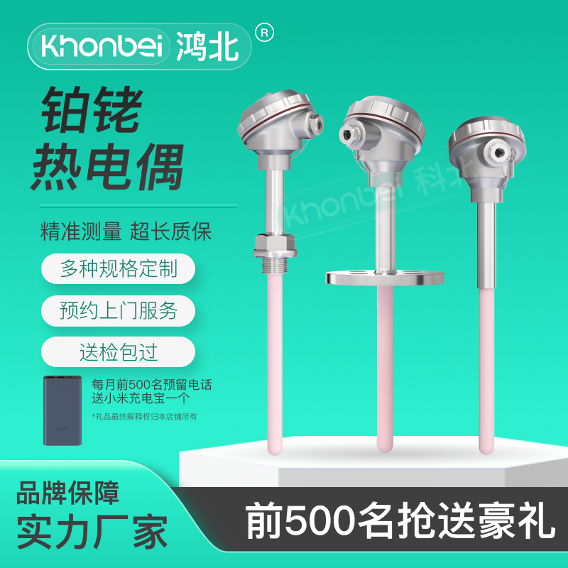 鸿北铂铑热电偶耐高温