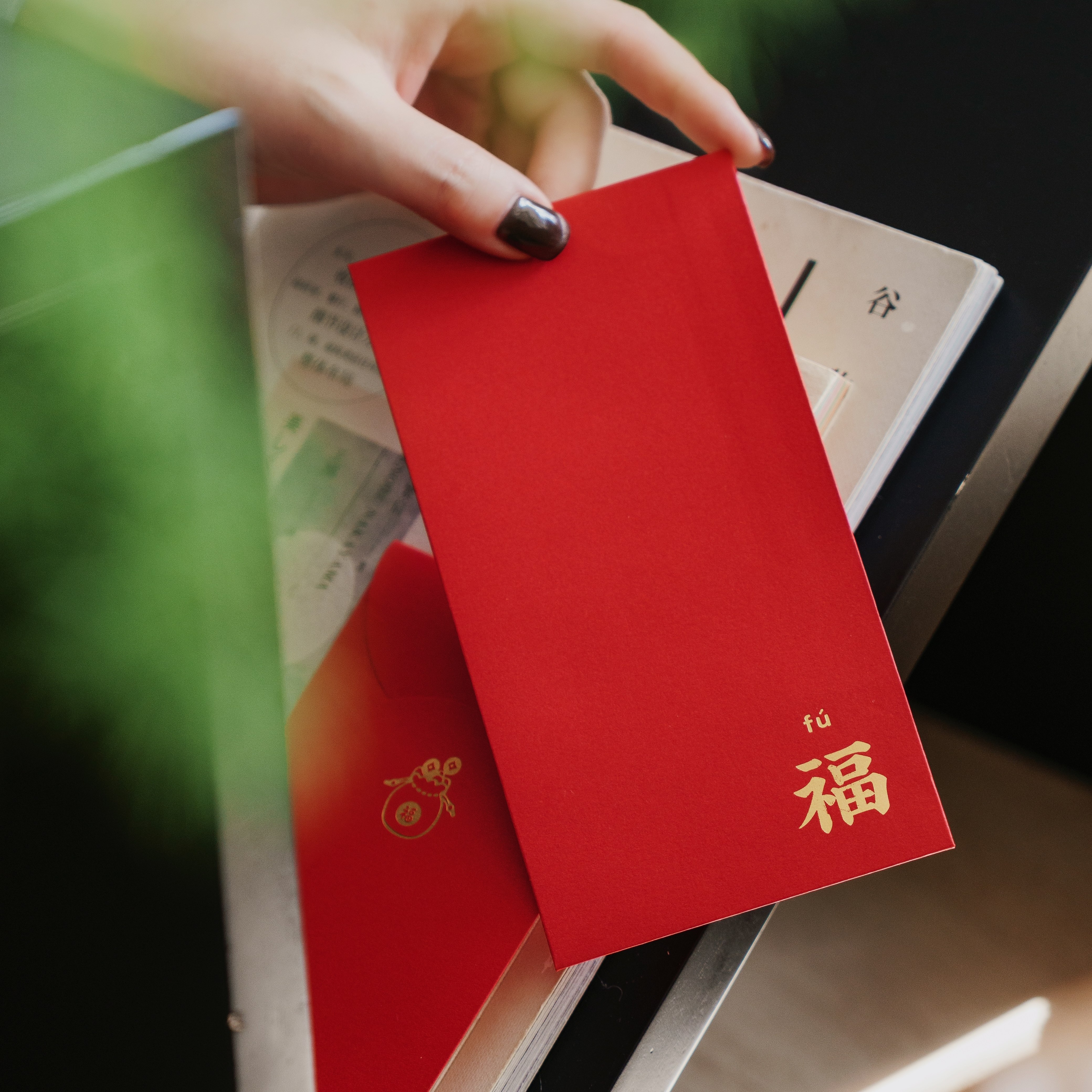 结婚喜字烫金红包长短款6个装图片