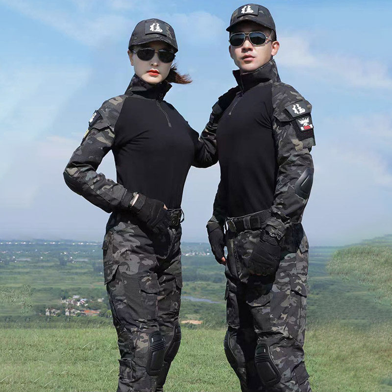 户外迷彩服套装男正版作战服战术蛙服训练服特种兵服装教官工作服