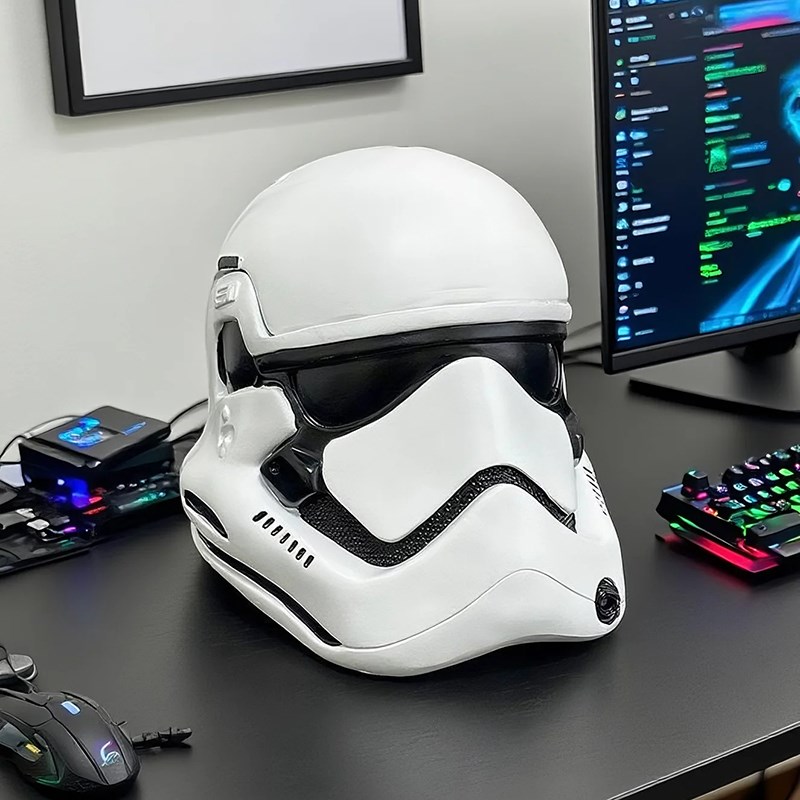 创意个性时尚头盔烟灰缸树脂带盖防飞灰家用烟缸送男友高档礼品