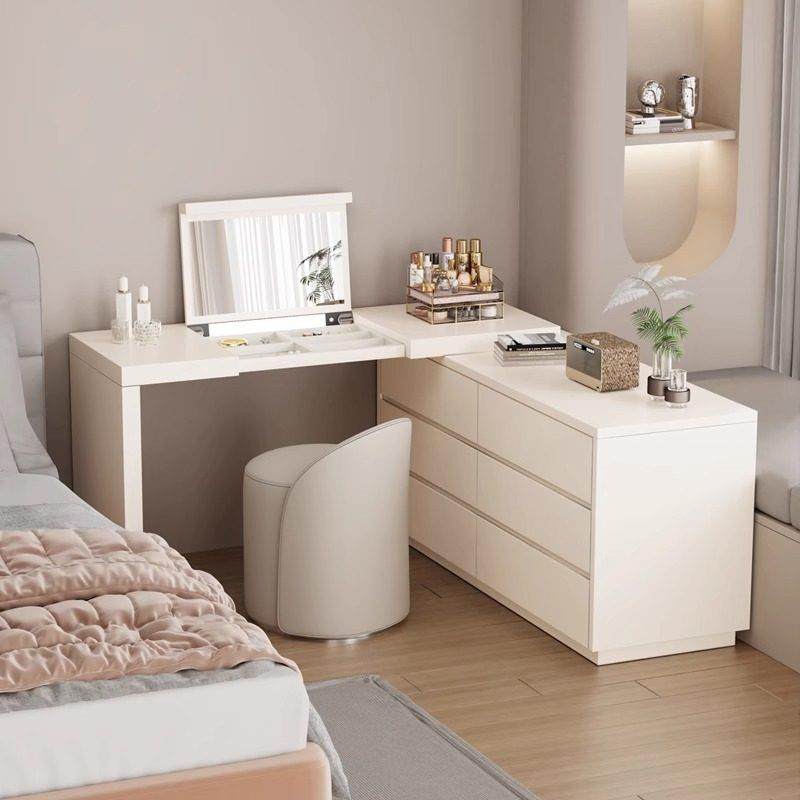 拐角化妆台轻奢高级感主卧翻盖镜子斗柜妆台一体床尾化妆桌收纳柜,住宅家具,梳妆台/桌,淘宝优惠券,粉丝福利购,淘宝优惠卷