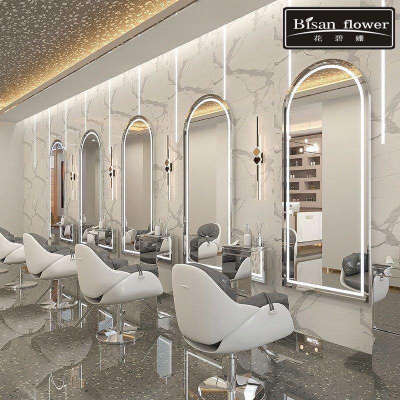 网红理髲店镜台发廊专用网红镜子带灯潮挂墙单面美发店镜子可定制,商业/办公家具,理发镜台,淘宝优惠券,粉丝福利购,淘宝优惠卷