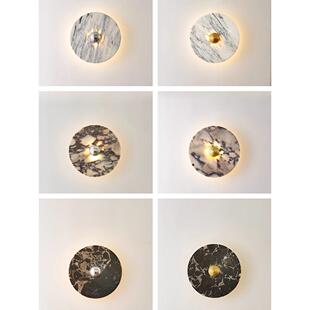 大理石壁灯Wabi-Sabi风格别墅客厅壁灯走廊过道背景墙卧室床头装