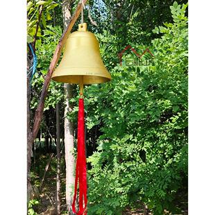 打铃铁钟大号学校铃铛铸铁手敲钟门铃花园庭院壁挂手摇钟装饰摆件