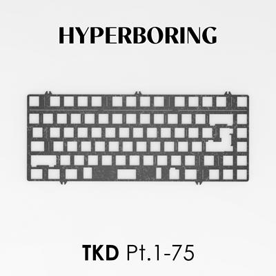 TKD Pt.1/75客制化机械键盘PT75配件PC PP FR4 铝 碳纤维定位板
