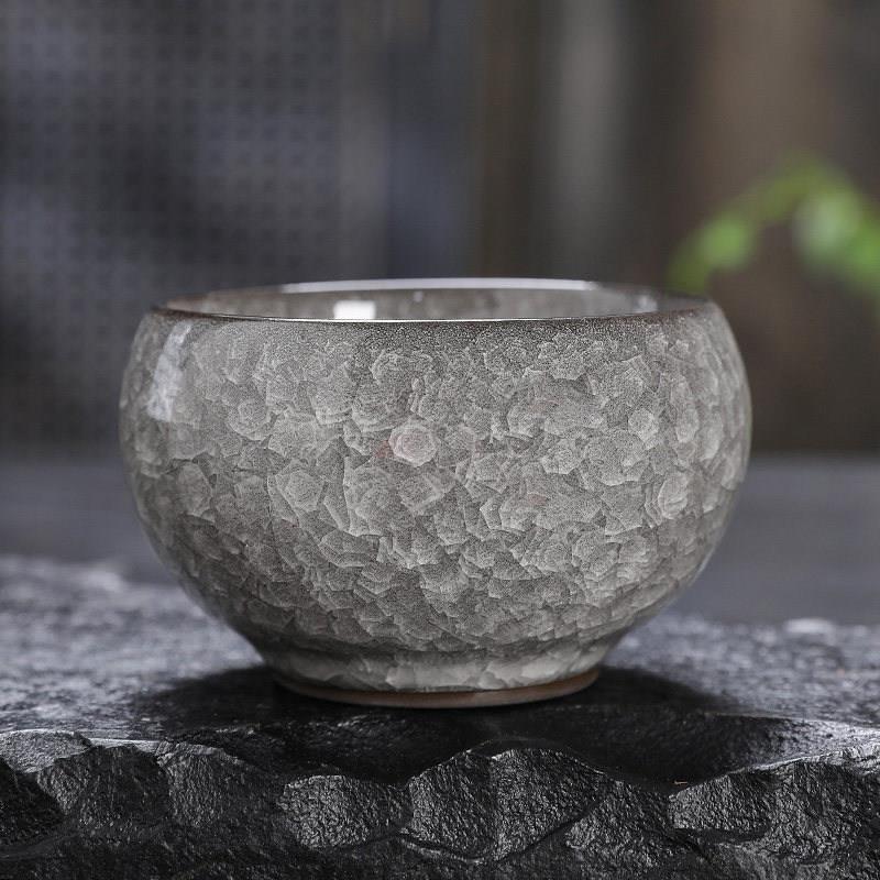 景德镇主人杯高档个人专用黑冰建盏冰裂主人杯2026新款品茗杯礼盒