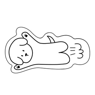 网红可爱儿童房地毯卧室少女床边毯卡通狗M狗长条地垫家用客厅防
