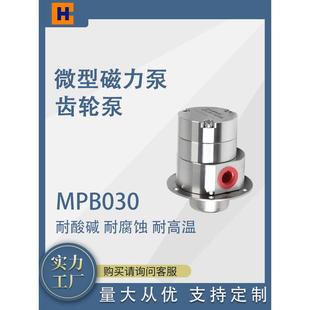 微型磁力泵 计量泵头 不锈钢齿轮泵直流防爆耐高温耐腐蚀循环灌装