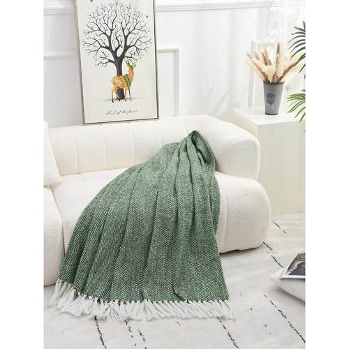 明水无障碍豪华绿毯床头巾床头毯样板房装饰毯床头床旗帜沙发休闲