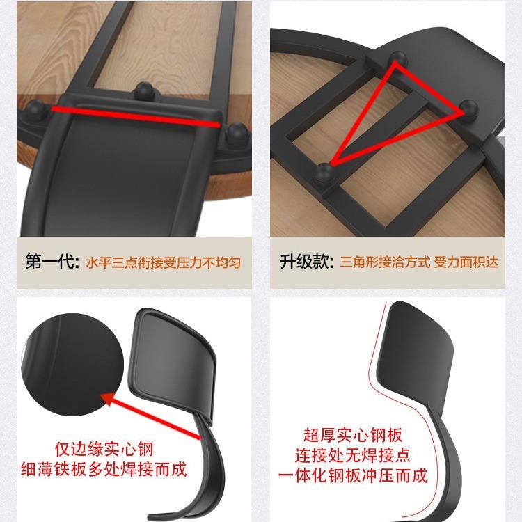 吧台椅子实木高脚凳酒吧椅家用靠背高椅高凳铁艺吧凳前台高脚桌椅