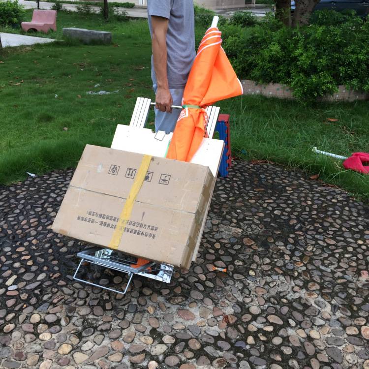 跑江湖摆地摊多功能地摊折叠桌带轮子手拉车桌摆摊桌子不锈钢货架
