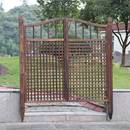 碳化门001复古木门庭院木栅栏子门园艺笆篱户外花园爬藤架院门