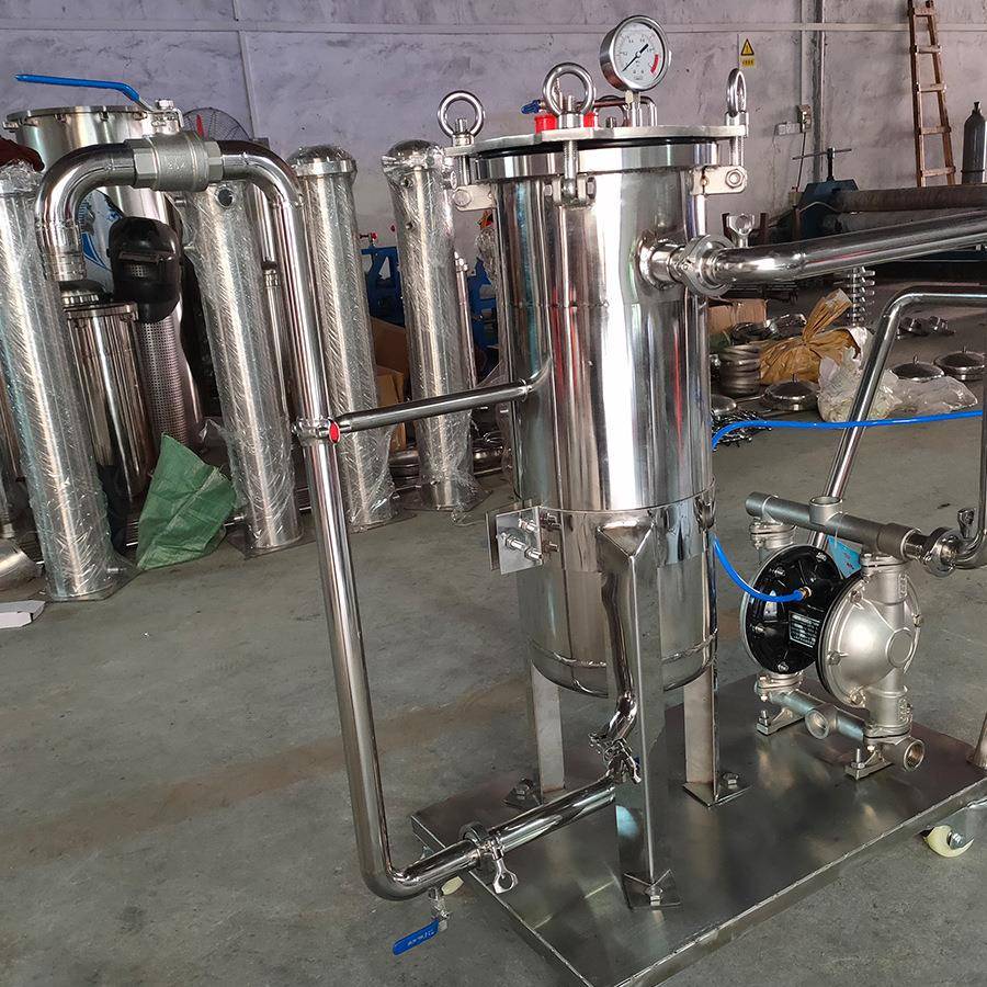 304不体锈钢高LJXTC202粘液度胶水过滤器小推过滤器加压油车漆涂