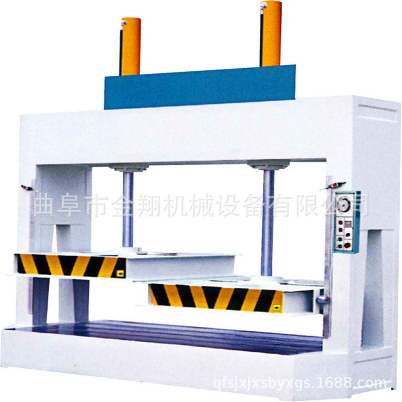 套板木门大吨位1.5行程冷压机 C100吨木工铝蜂窝板整平压板机