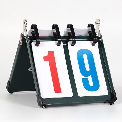 新鲸钢板盒式二位数记分牌/计分器 多G功能体育比赛翻分牌厂家直