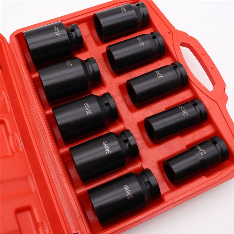 3/4 10件套大风炮加厚u六角套筒六角加厚套筒气动板子专用套筒重