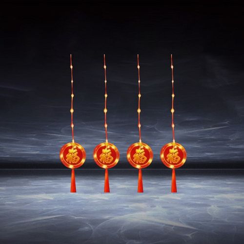 led灯串春节喜庆装饰灯门帘灯庭院布置橱窗帘福字灯流Z苏元宵灯饰