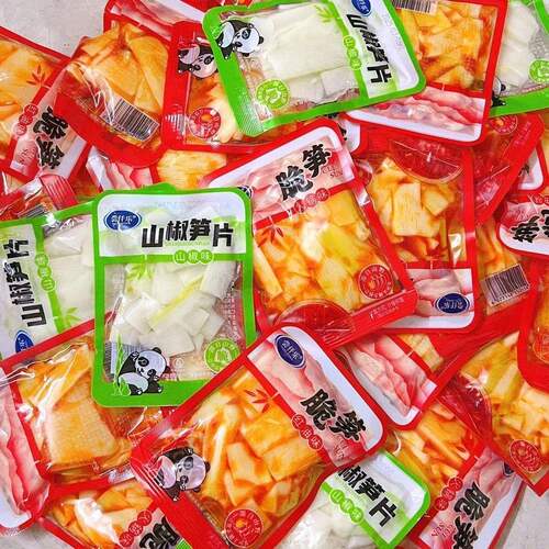 (散称)尝仟乐泡椒笋尖野山椒笋片网红酸辣笋条解馋开胃小零食批发