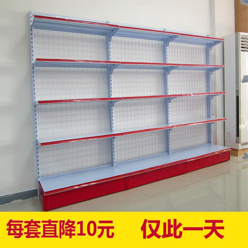 超市货架单面双面百货商场便利店背网母婴零食药店文具展示架