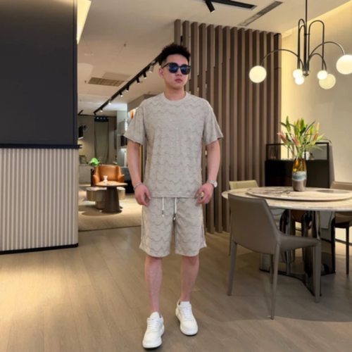 高级感潮流破洞休闲百搭运动套装