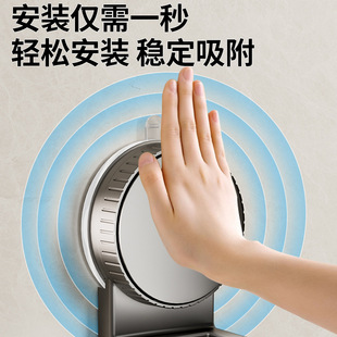 枪灰色吸盘花洒底座浴室淋浴房可调节挂架免打孔强力吸盘喷头支架