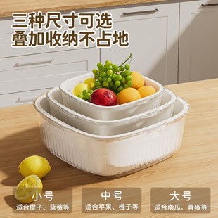 洗菜盆沥水篮厨房家用塑料水果盘客厅茶几水槽滤水菜篓淘洗菜篮子
