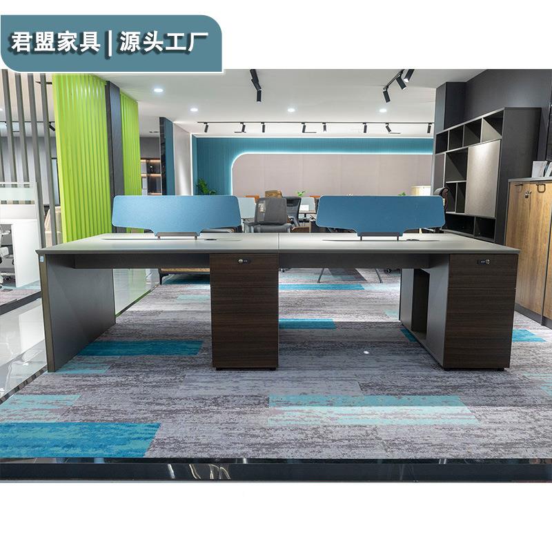 简约现代人职员办公桌单人两人人四人位风工位员工无品牌/246卡屏