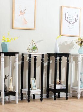 实木花架客厅落地绿萝花架黑台多层欧花式白色色LSI盆架儿童阳电