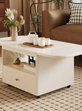 可折叠可移动实木茶餐LKR移动两小用折叠简约户型客厅桌茶桌几多